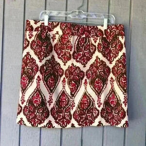NWT Merona Print Skirt Size 16